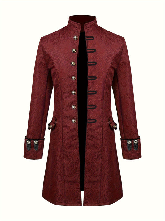 Veste Jacquard Médiévale Henri - Tenue Élégante et Stylée pour Occasions Festives