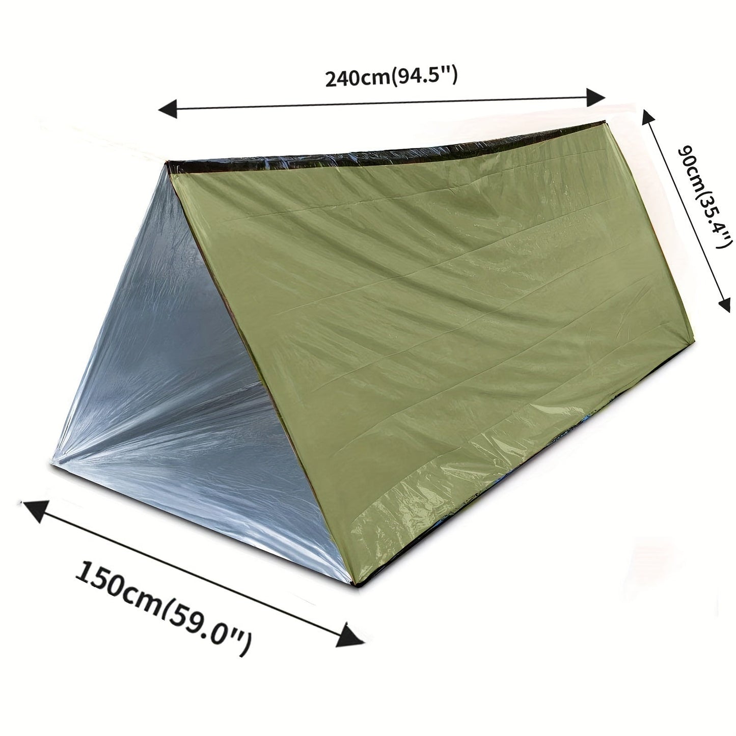 Tente de survie d’urgence – Abri imperméable pour 2 personnes