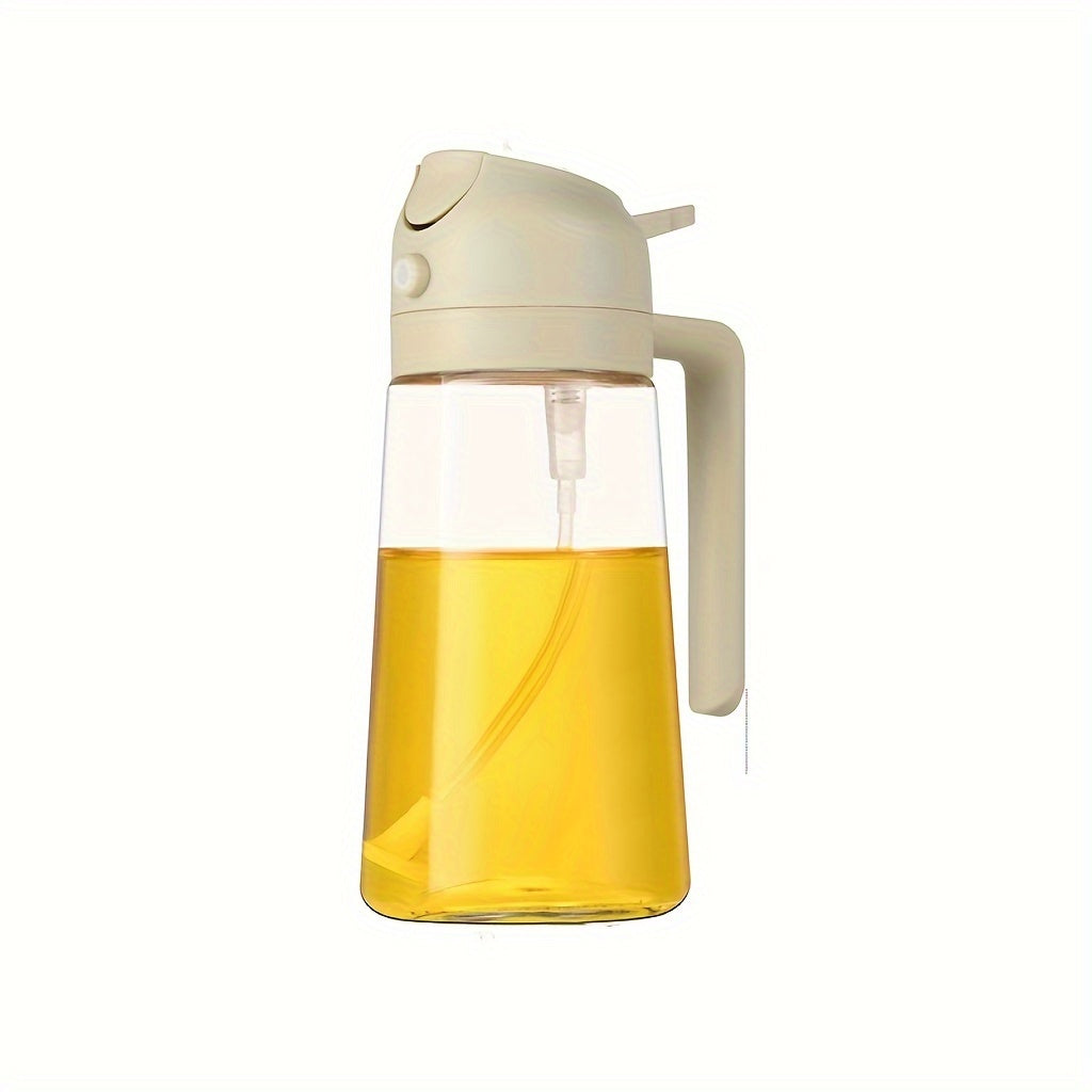 Distributeur d’huile 2-en-1 et flacon spray - Contrôle précis de l’huile pour cuisine et barbecue
