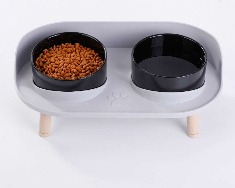 Gamelle double surélevée pour animaux – Repas confortable et sain pour chats et chiens