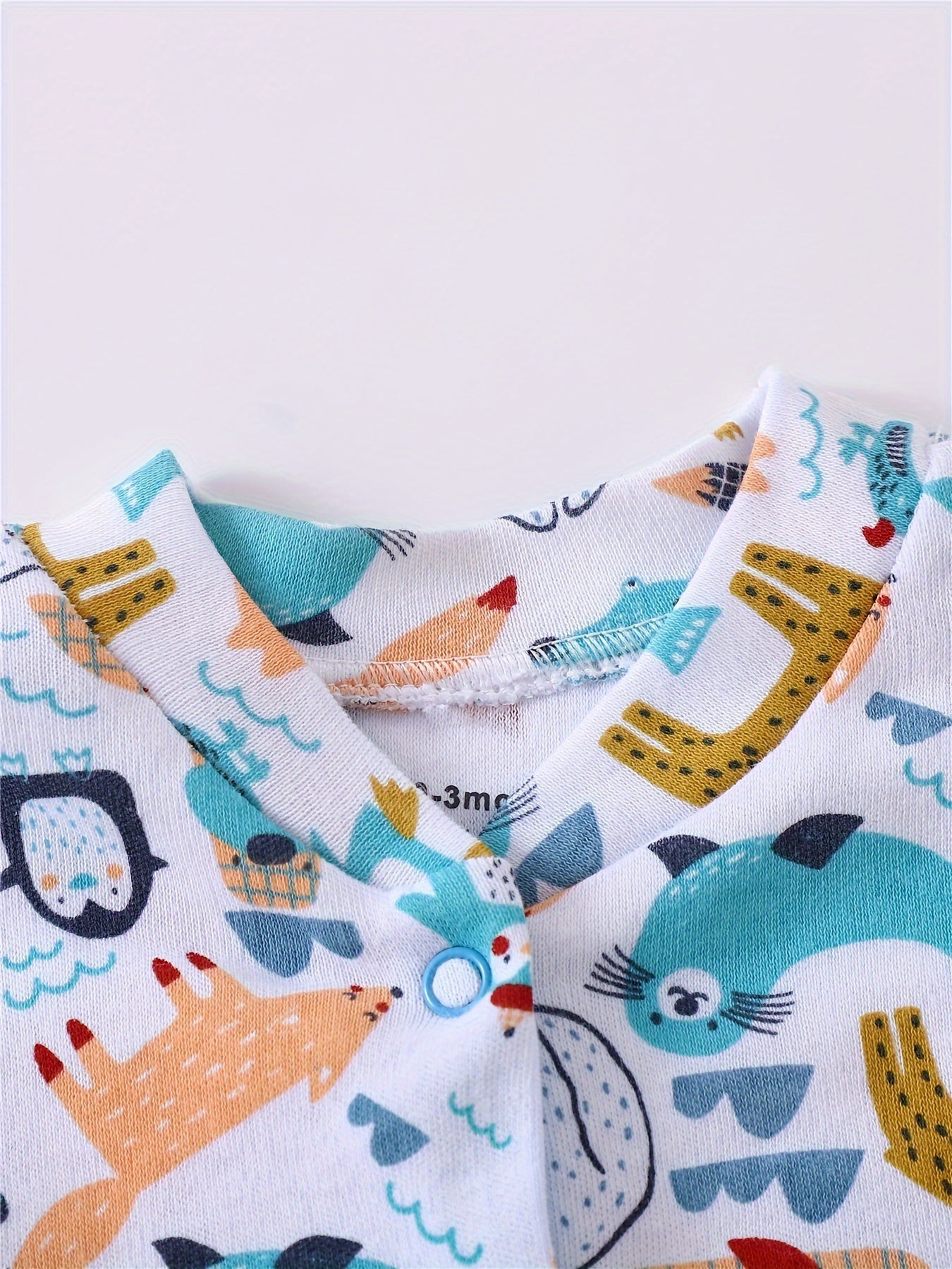 Set de 3 Bodys Bébé avec Imprimés Animaux – Manches Longues pour Activités en Plein Air
