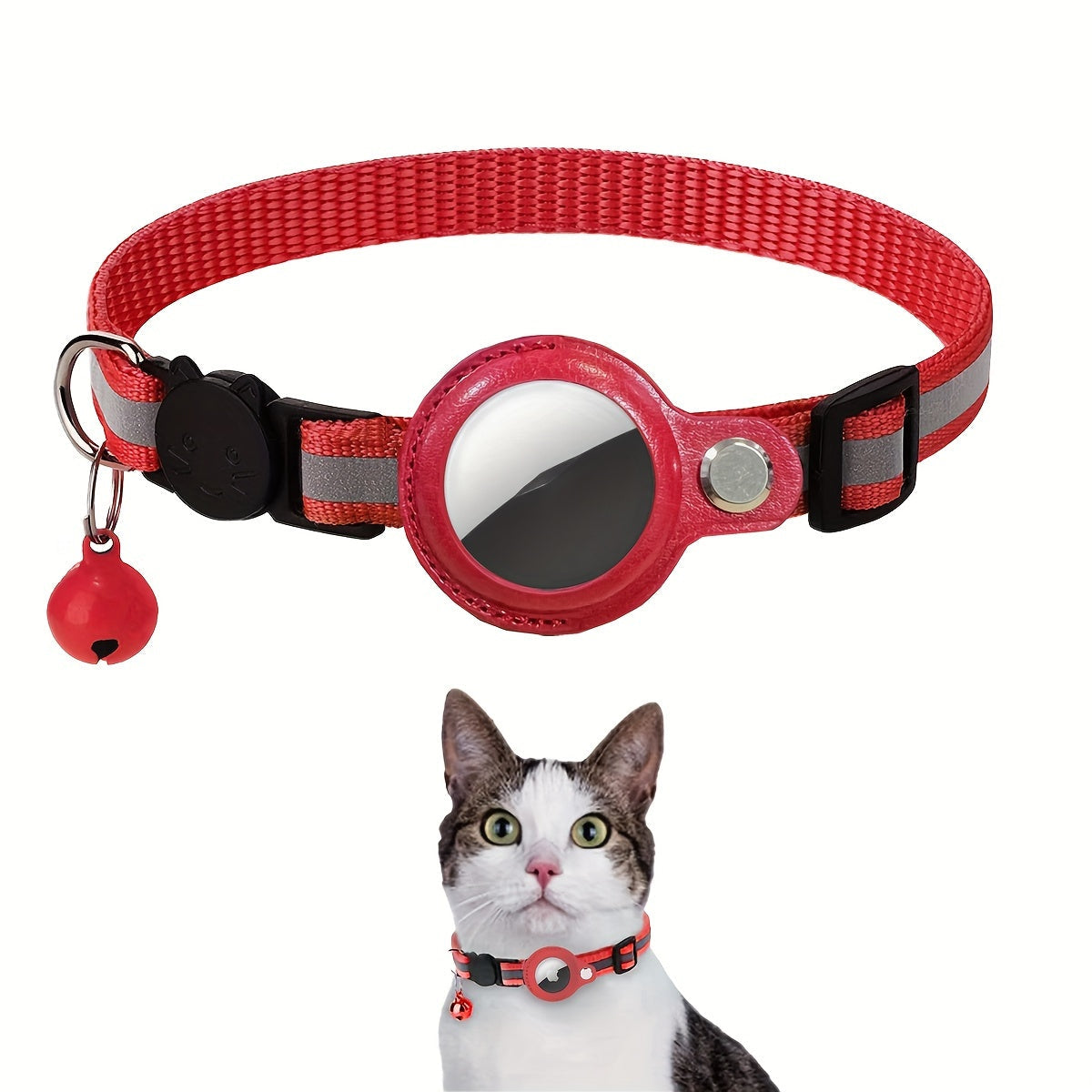 Collier pour chat réfléchissant – Boucle de sécurité et clochette pour une visibilité accrue