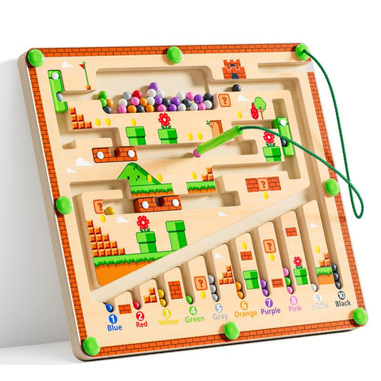 Labyrinthe Aventure en Couleurs – Plaisir de Jeu Magnétique pour les EnfantsKleurenavontuur Doolhof – Magnetisch Speelplezier voor Kinderen
