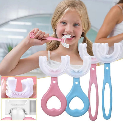 GentleBrush - Brosse à dents pour enfants ultradouce à 360° en forme de U