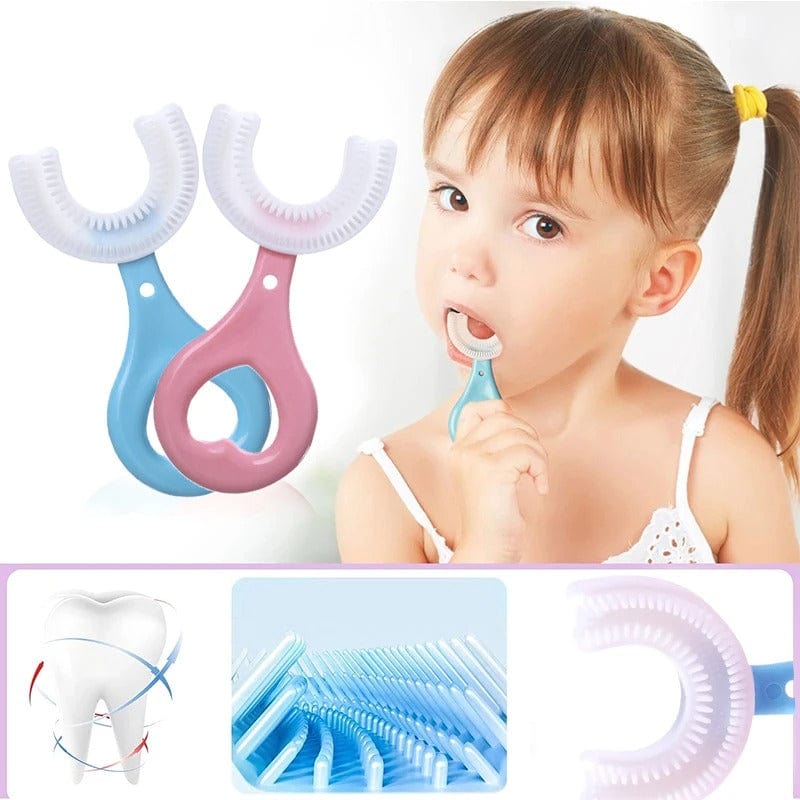 GentleBrush - Brosse à dents pour enfants ultradouce à 360° en forme de U