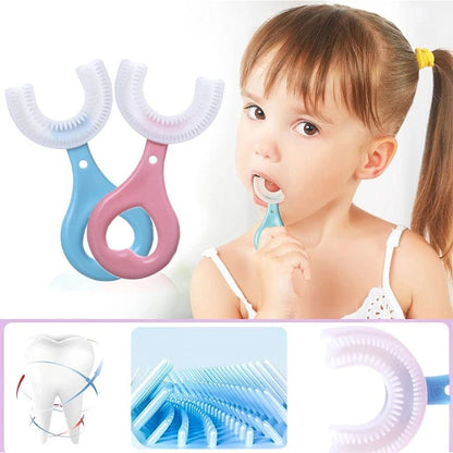 GentleBrush - Brosse à dents pour enfants ultradouce à 360° en forme de U